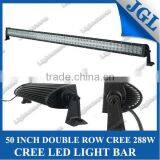POWERFUL 100% FACTORY 288W 50" LED LIGHT BAR IP68 4X4 3W CREE LED LIGHT BAR DOUBLE ROW LIGHT BAR thumbnail-2