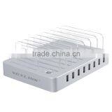 Hot Selling VOXLINK 8-Port Family Office Size USB Desktop Charger With Transparent Bracket PSE White thumbnail-1