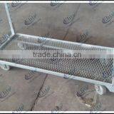 Expanded Metal Lath Nursery Plant and Grow Seedling Flower Trolley Cart thumbnail-6