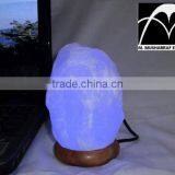 Himalayan Rock Salt USB Tiny BLUE Lamps NATURAL thumbnail-3