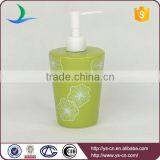 4pcs Green Flower Decal Bathroom Set for Wholesale thumbnail-2