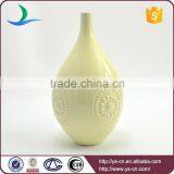 Carved Ivory Ceramic Decoration Flower Vase thumbnail-1