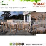 Outdoor PE Rattan High Top Bar Tables and Chairs thumbnail-2