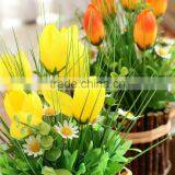 New Design Wedding Decorative Silk Flowers Artificial Potted Tulips thumbnail-5