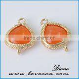 Birthstone Pendant Initial Charm Necklace Personalized Necklace for Girlfriend thumbnail-3