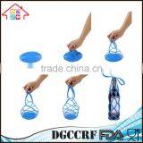 NBRSC Portable Silicone Flexible Win Beer Bottle Can Holder Mesh Bag Desk Mat Placemat thumbnail-6