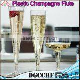 NBRSC Promotional Disposable Hard Plastic Champagne Flutes Party Wine Glasses Cups thumbnail-4