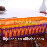 Useful Mini Plastic Storage Basket / Slim Plastic Basket thumbnail-3