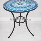 Wholesales Mosaic Furniture Garden Folding Table Outdoor Table With Diameter 60cm thumbnail-1