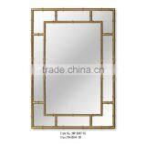 High End Hotel Rectangle Wall Mirror, Iron Decorative Mirror