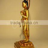 Religious Buddha Statue Type Fengshui Metal Brass Maitreya Buddha for Sale thumbnail-2