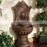 Western Palace Style Marble Stone Lion Head Statue Wall Fountain thumbnail-2