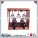 NEW WOOD WINE RACK 2 BOTTLE SML BOTTLES SUTTER HOME WINE DISPLAY SHELF NAPPA thumbnail-1