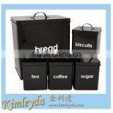 5 Pcs of Kitchen Metal Storage Boxes & Bins thumbnail-1