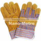 NMSAFETY Private Label Cheap Leather Welding Work En388 Gloves thumbnail-1