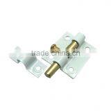 Good Quality Iron White Barrel Bolt, 2" White And Brass Finish Door Bolt, Window Barrel Bolt Lock thumbnail-2