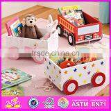 Supply Cheap Fashion Pretty Wooden Toy Box for Storage Book,Multi Functional Decorative Wooden Toy Storage Box W08C126 thumbnail-5