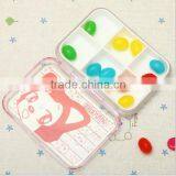 Custom Cartoon 6 Compartment Plastic Pill Box,custom Plastic Pill Storage Box Supplier,custom Made Plastic Pill Box Supplier thumbnail-1