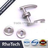 Solid Hollow Stainless Steel 304 Double Handle Lever Hotel Room Keyless Door Mortise Lock thumbnail-1