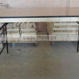 Plywood Folding Tables With Steel Legs Round or Rectangle thumbnail-5