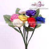 Cheap Decorative Satin Ribbon Roses Artificial Flowers Wholesale thumbnail-5
