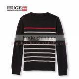 Stripes At Body Style 100% Cotton Knitted Sweaters For Kids thumbnail-1