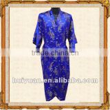 Custom Made Chinese Men Satin Sleepwear Long Kimono Robe