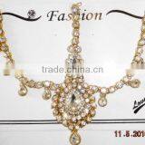 MATHAPATTI DAMINI TIKA BINDI GOLD TONE CRYSTAL Hair Accessory thumbnail-1