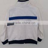 Baby Boys Stripes and Embroidered Navy or White 60% Cotton and 40% Polyester Coat for Autumn thumbnail-4