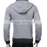Wholesale Zipper up Men Plain Hoodies thumbnail-4