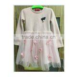 2017 New Autumn Design Red Embroidery Lace Bottom Girls Dress thumbnail-1