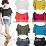 2015 Plain Crop Tops Wholesale Women thumbnail-4