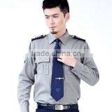 New Design Cheap Wholesale Grey Long Sleeve Hotel Security Guards Military Uniforms for Sale