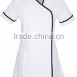 New Style 2017 Comfortable Cotton Hospital Healthcare Female Ladies Tunic Scrubs Top Fashionable Medical Nurse Uniform Designs thumbnail-3