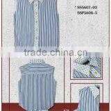 Sleeveless Striped Latest Girls Shirts Fashionable Shirts for Girls thumbnail-1