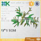 Chinese Cheongsam Style Green Bamboo Patch Embroidery Applique Sew On Patches Lace Fabric Motif thumbnail-3