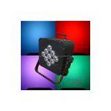 9 3W Tri-color Wireless Battery LED Flat Par thumbnail-1