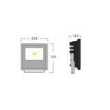 100W,high Quality Power Supply, SMD 3528, 4000~4500K ,11000~13000LM,LED Flood Light thumbnail-2