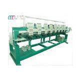 High Speed Tubular Embroidery Machine For Cap / Baseball / T-shirt , 8 Heads 9 Needles