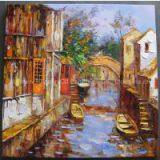 Streetview Impression Oil Painting Home Decor Art thumbnail-1