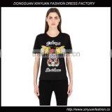 New Womens Cotton Silk Screen Printed T-Shirt Customize Ladies O Neck Short Sleeve Printed T Shirts thumbnail-1