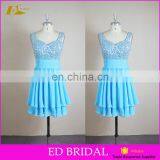 Young Girls Sweetheart Neckline Short Beaded Bling Bling Real Picture Party Dress Cocktail thumbnail-1