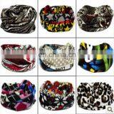 Well Elastic Neckerchief, Kerchief, Waist Bracer, Multi Functional Textile Infinity Scarf