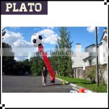 Customized design single leg inflatable football air waving dancer for games