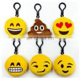 Wholesale all kinds of emoji plush keychain toys