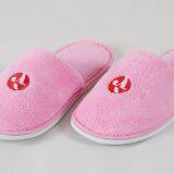 Eliya White waffle hotel slippers oem open toe d