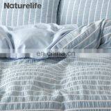 Cheapest Arabic Print 100% Polyester Fitted Queen Size Seersucker Patchwork Designs Bed Sheet Set With Duvet Cover thumbnail-4