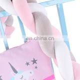 Amazon Best Seller Stock Fashion Nursery Cradle Decor Knot Triple Braids Baby Crib Bumper thumbnail-4