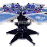 Micro Adjust Six Color Six Station Manual Overprinting Screen Printing Machine T-shirt Overprinting Screen Printer Machine thumbnail-6