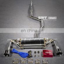 stainless steel exhaust system pipe for Mercedes Benz A CLASS W176 muffler for  A180 A260 cat back with valve control